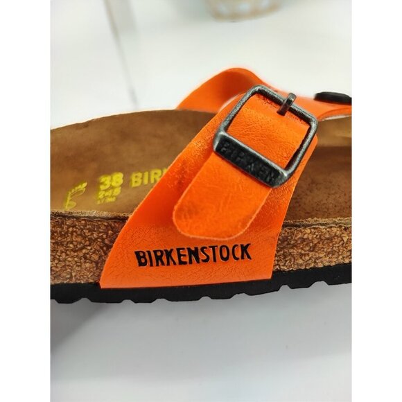 Birkenstock Women's Orange Strap Thong Sandals Size 7 US - Picture 9 of 9